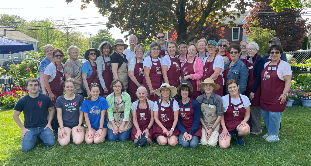 Volunteers at the 2023 plant sale